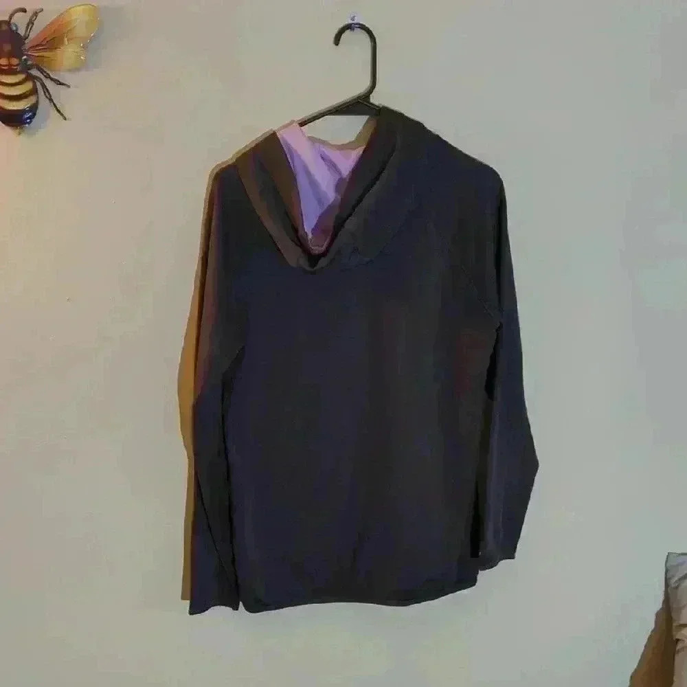 The North Face gray and purple Hoodie, large - Picture 3 of 6